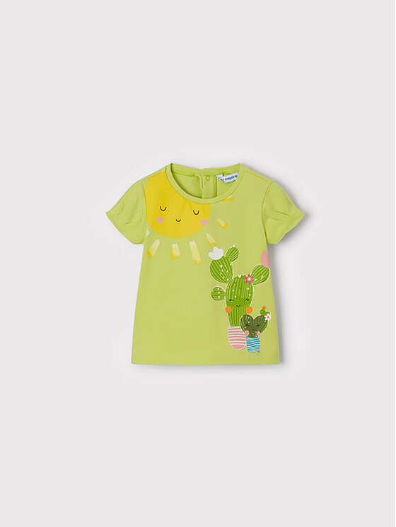 Mayoral Mayoral Tricou 1034 Verde Regular Fit