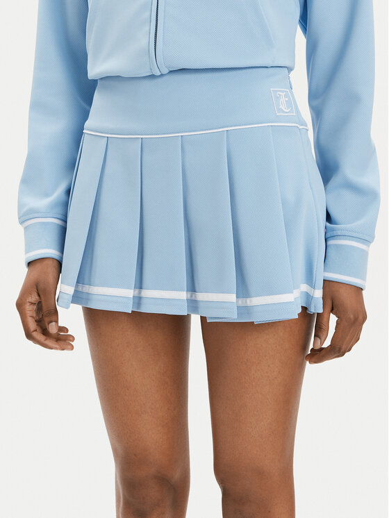 Juicy Couture Juicy Couture Fustă plisată Aluna JCSGS223416 Albastru celest Regular Fit