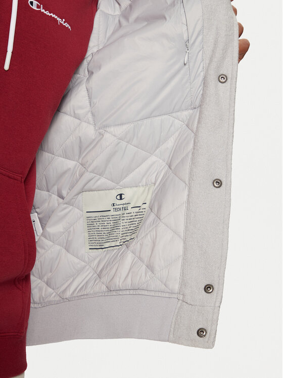 Champion Champion Яке бомбър 220358 Сив Regular Fit