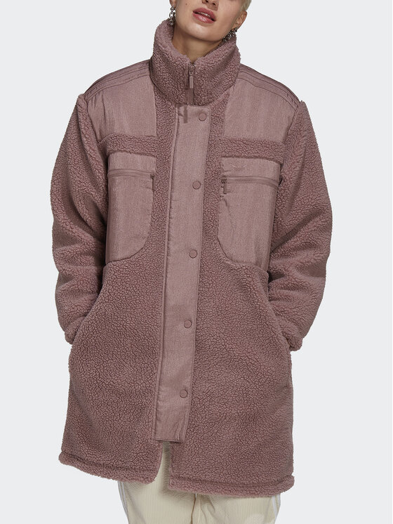 adidas adidas Prechodná bunda Sherpa HK5257 Ružová Regular Fit