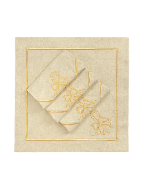 Roseberry Home Roseberry Home Serwetki Candy Cane Goldenline Złoty