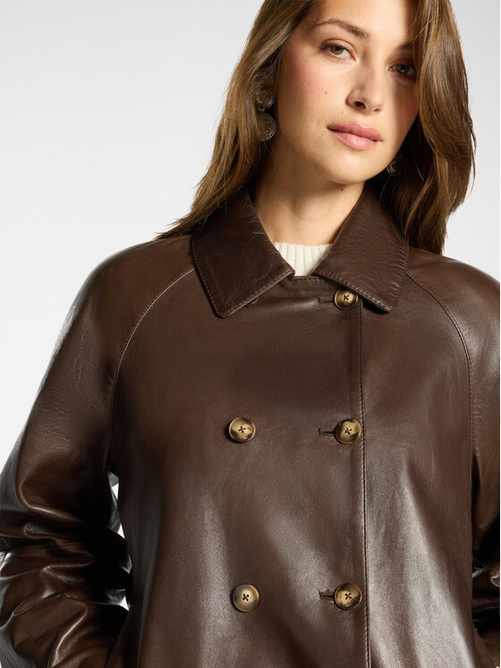 Elena Mirò Elena Mirò Płaszcz zimowy R004Z000046N032 Brązowy Boxy Fit