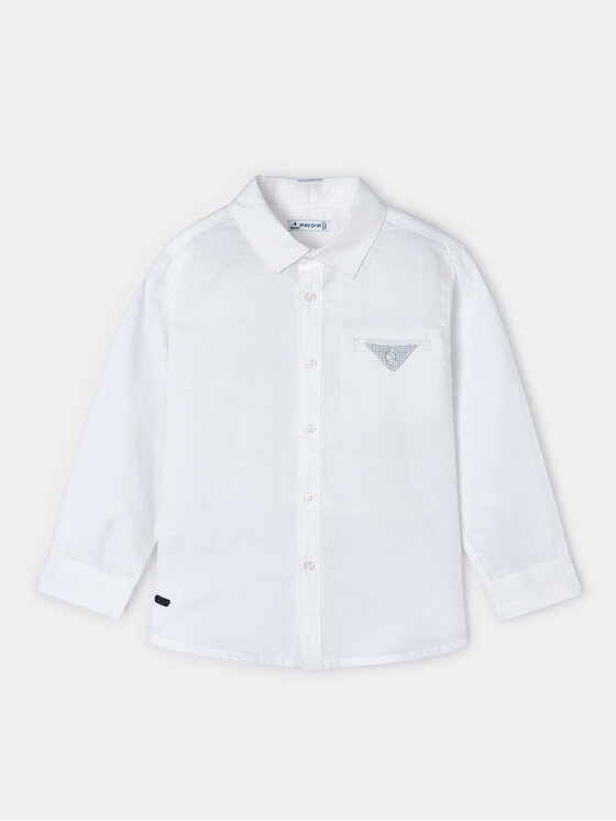 Mayoral Mayoral Camicia 3122 Bianco Regular Fit