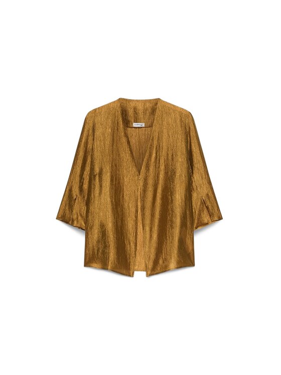 Fiorella Rubino Fiorella Rubino Giacca da abito R015T001389N028 Oro Boxy Fit