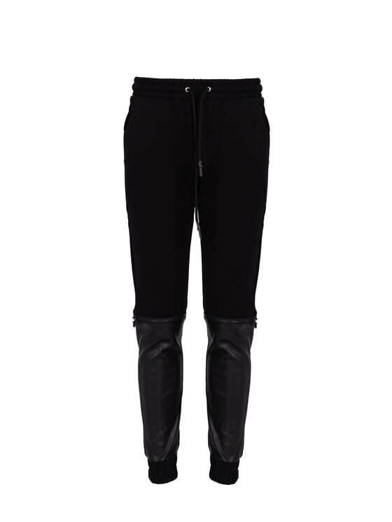 Les Hommes Les Hommes Παντελόνι υφασμάτινο LBJ4001700F Μαύρο Slim Fit