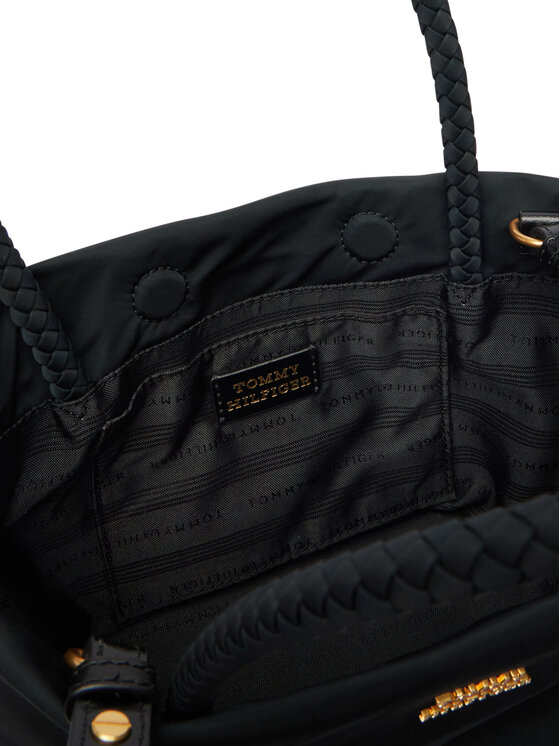 Tommy Hilfiger Tommy Hilfiger Rankinė Th Marina Bucket Nylon AW0AW18831 Juoda