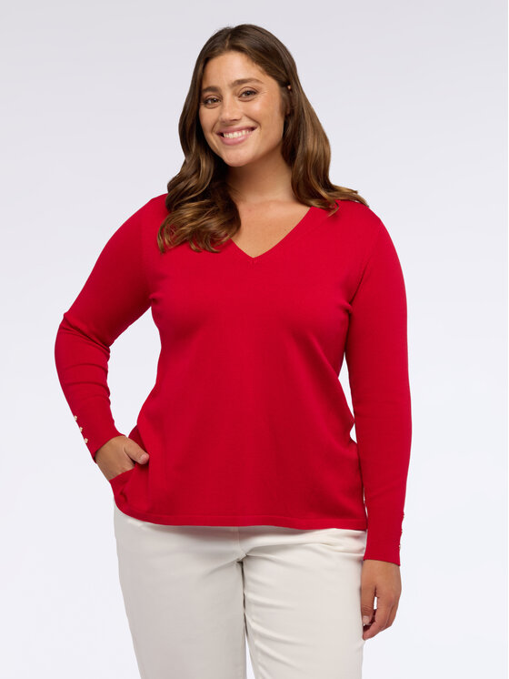 Fiorella Rubino Fiorella Rubino Maglione M629L008003N016 Rosso Regular Fit