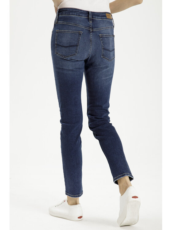 Cross Jeans Cross Jeans Jeansy P 437-013 Niebieski Straight Leg