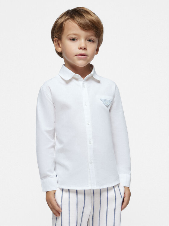 Mayoral Mayoral Camicia 3122 Bianco Regular Fit