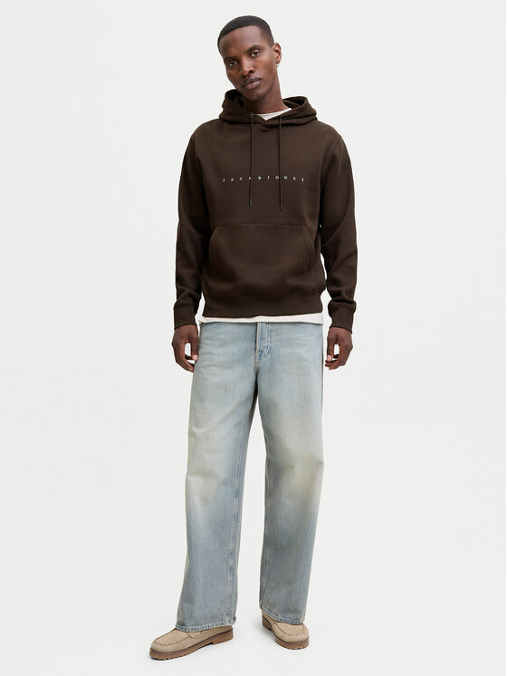 Jack&Jones Jack&Jones Majica dugih rukava Star 12233972 Smeđa Relaxed Fit