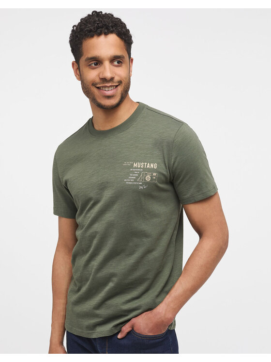 Mustang Mustang T-Shirt 4058823478281 Niebieski Regular Fit