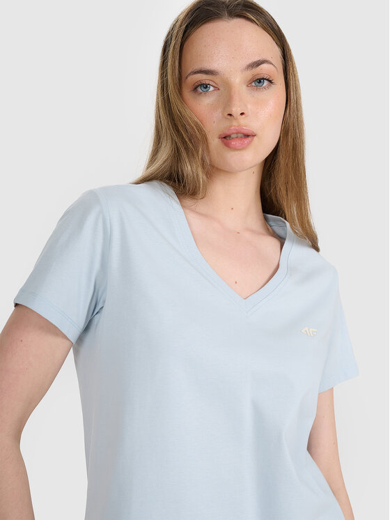 4F 4F T-Shirt MIDSHOP TEXTILE Niebieski jasny Oversize