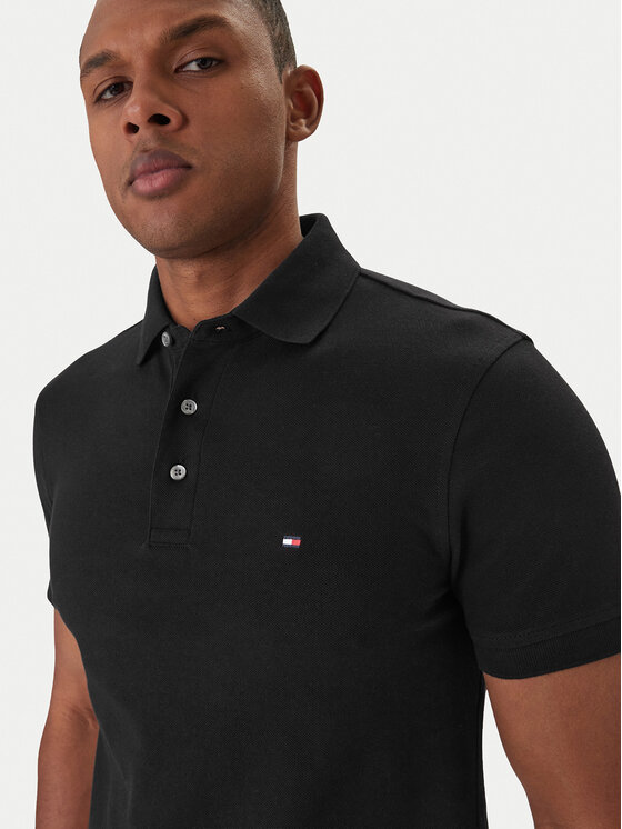 Tommy Hilfiger Tommy Hilfiger Polokošile 1985 MW0MW17771 Černá Slim Fit