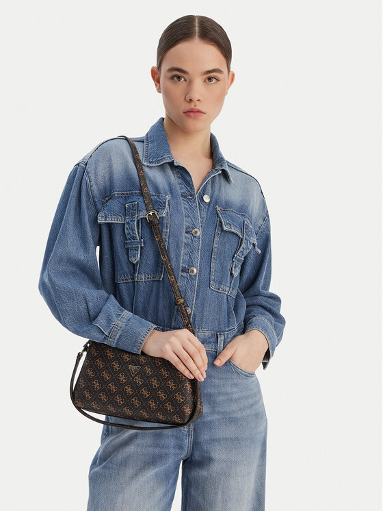 Guess Guess Τσάντα Noelle II Mini HWQG96 72730 Καφέ