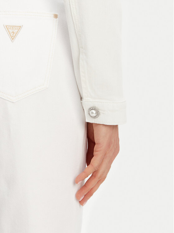 Guess Guess Μπουφάν μεταβατικό 172731 Λευκό Classic Fit