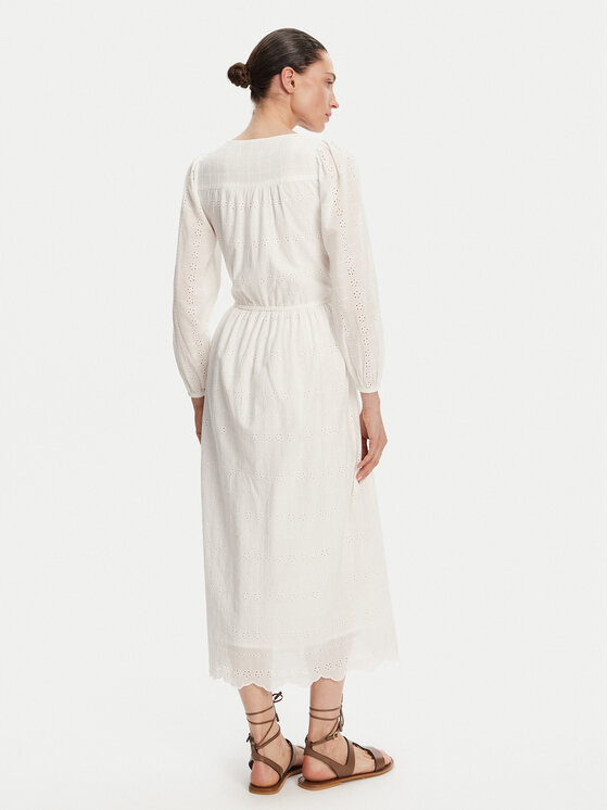 Pepe Jeans Pepe Jeans Nyári ruha Deepty PL953693 Fehér Regular Fit