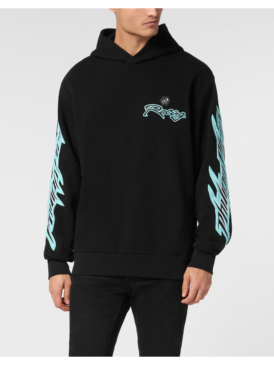 PHILIPP PLEIN PHILIPP PLEIN Bluza 23417 Czarny Regular Fit