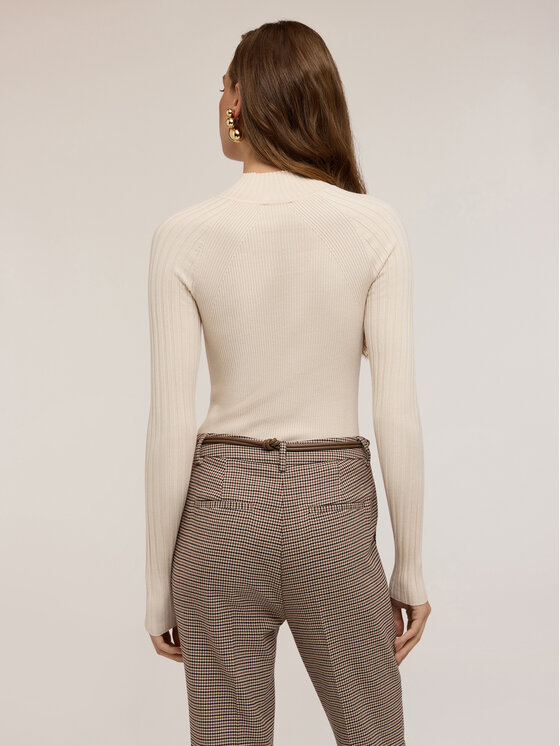 Motivi Motivi Cardigan M360W003443N011 Bianco Slim Fit