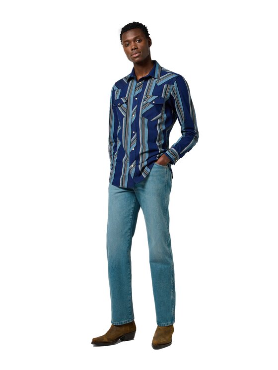 Wrangler Wrangler Jeans 112371512 Blu Straight Leg
