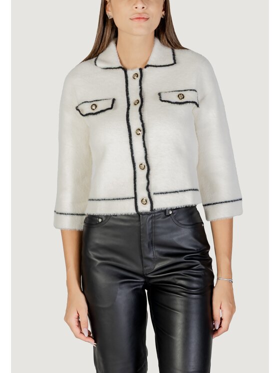 Morgan De Toi Morgan De Toi Cardigan 252-MCLAIRE Bianco Casual Fit