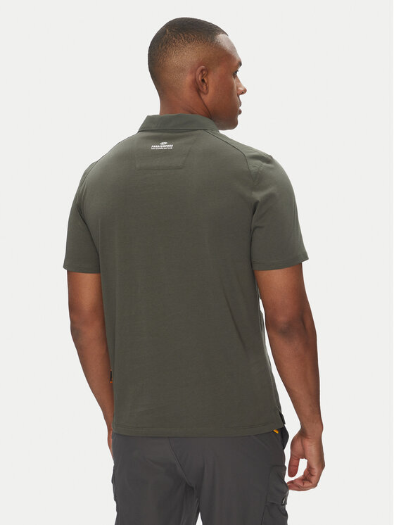 Parajumpers Parajumpers Polo Rescue 25SMPMPORE10 Zielony Regular Fit