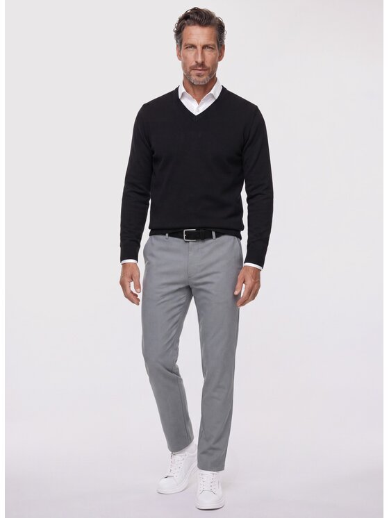 Pako Lorente Pako Lorente Sweter P26WB-2X-003 Czarny Straight Fit