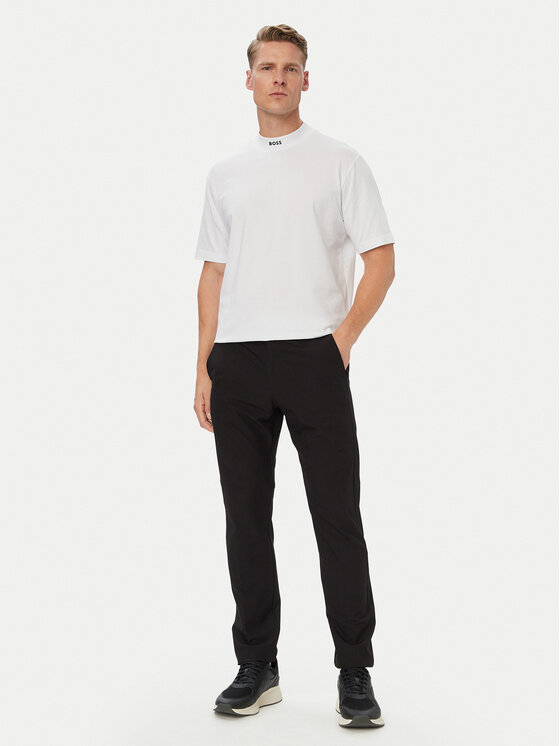 BOSS BOSS T-krekls Tee Collar 50562120 Balts Relaxed Fit