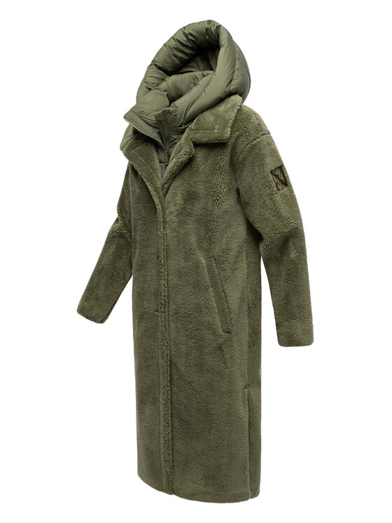 Navahoo Navahoo Kurtka zimowa Teddyzauber Zielony Regular Fit