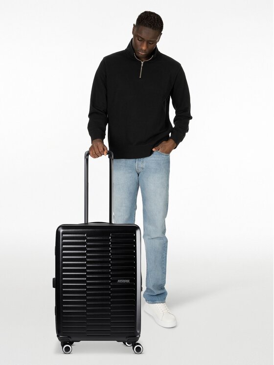American Tourister American Tourister Walizka średnia 332560 Czarny