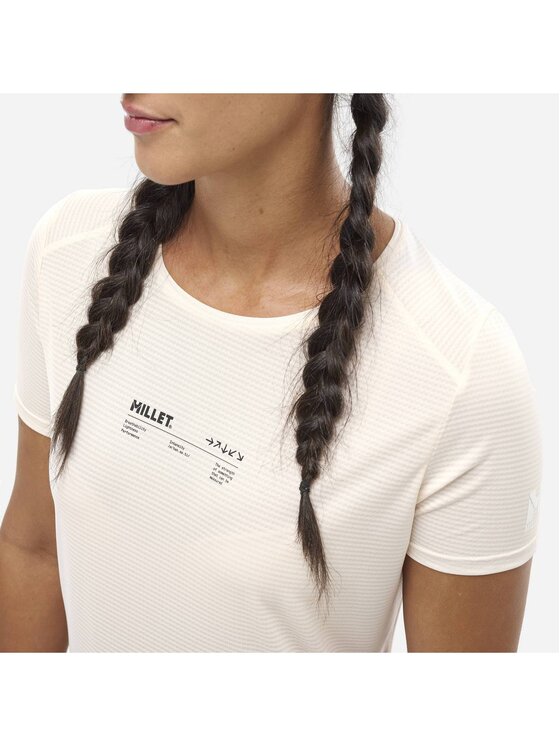Millet Millet T-Shirt Intense Essential Ts Ss W Écru Active Fit