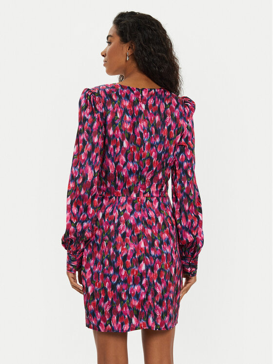 Guess Guess Kokteilinė suknelė Marion W4BK40 WGLK2 Rožinė Slim Fit