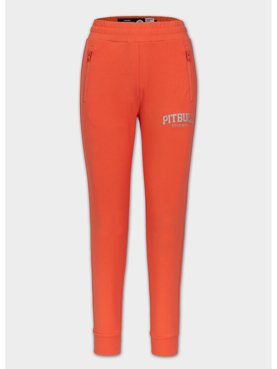 PITBULL PITBULL Spodnie dresowe Slim SELENA Pomarańczowy Slim Fit