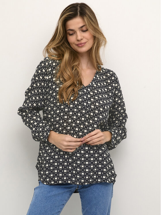 Kaffe Kaffe Блуза Nilia 10507377 Черен Regular Fit