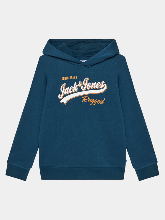 Jack&Jones Junior Džemperis ar kapuci 12212287 Zils Regular Fit