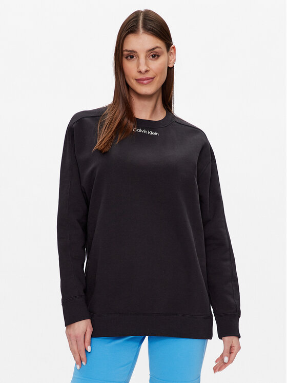 Calvin Klein Performance Džemperis 00GWS3W304 Juoda Regular Fit