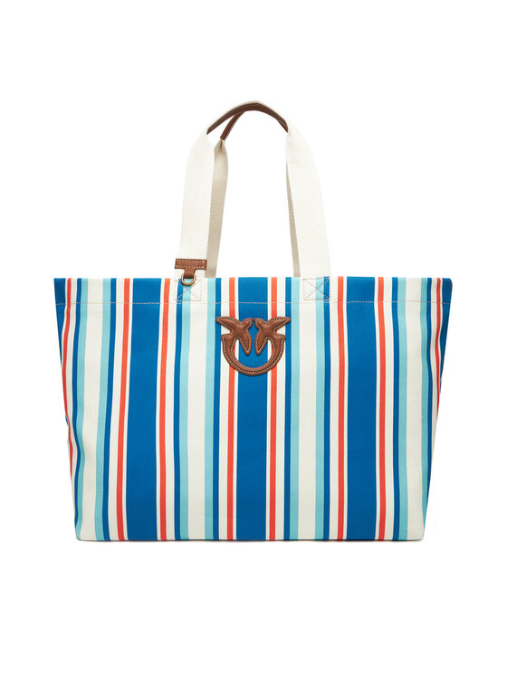 PINKO Kabelka Shopping Bag Extra PE 25 PLTT 104754 A2G5 Modrá