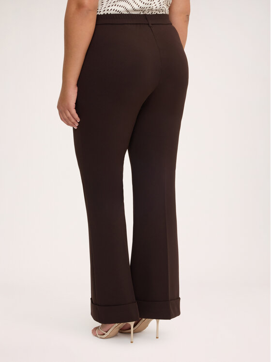 Fiorella Rubino Fiorella Rubino Pantaloni di tessuto P053L002439N022 Marrone Flare Fit