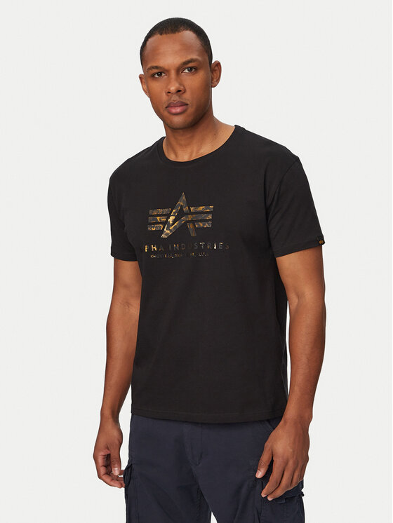 Alpha Industries Tricou Basic Effect 100501EP Negru Regular Fit