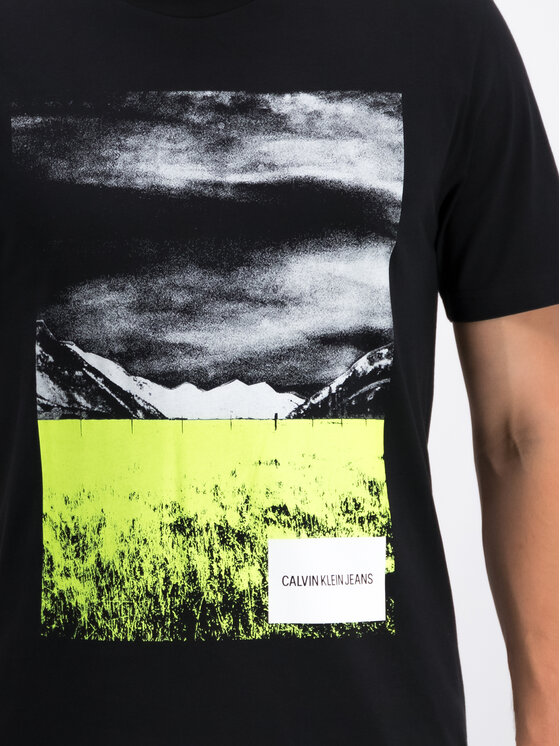 Calvin Klein Jeans Calvin Klein Jeans T-shirt Landscape Graphic J30J312569 Noir Regular Fit