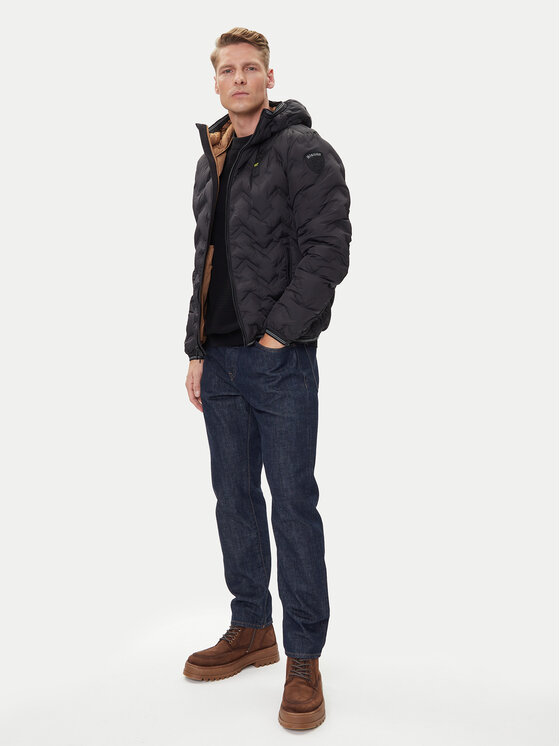 Blauer Blauer Pernata jakna 25WBLUC03233 Crna Regular Fit