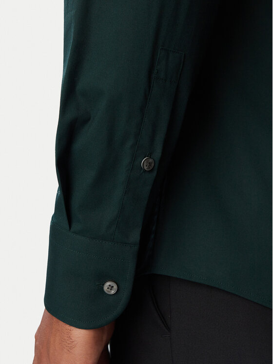 BOSS BOSS Košeľa H-Hank 50469345 Zelená Slim Fit