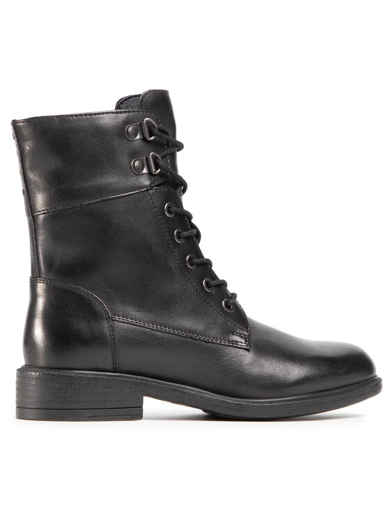 Geox Geox Šnurovacia obuv D Catria C D04LQC 00043 C9999 Čierna