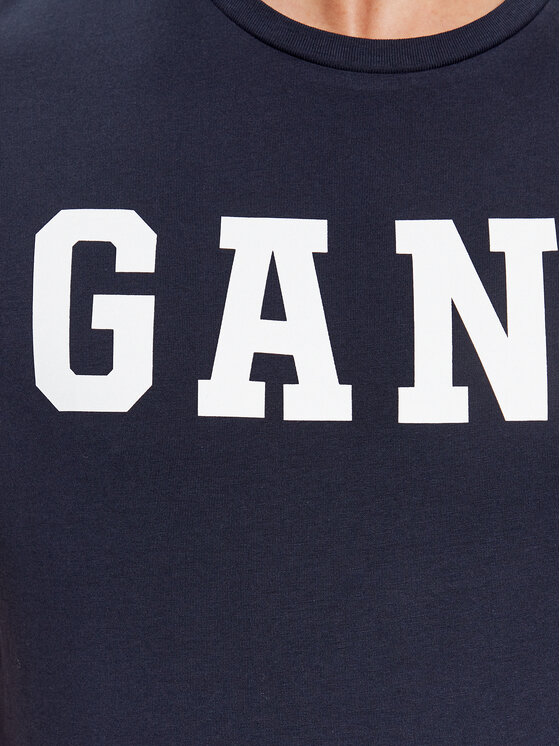 Gant Gant T-Shirt Md. Gant Ss 2003213 Granatowy Regular Fit