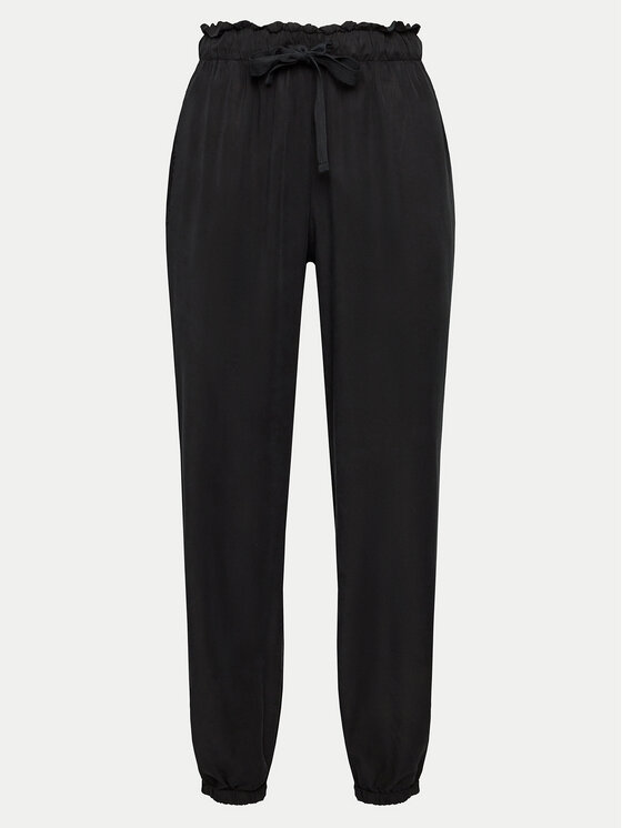 Deha Teplákové nohavice A00667 Čierna Regular Fit