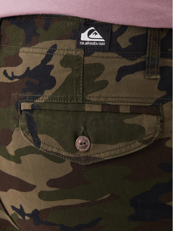 Quiksilver Quiksilver Szövet rövidnadrág Crucial Battle Cargo EQYWS03881 Khaki Regular Fit