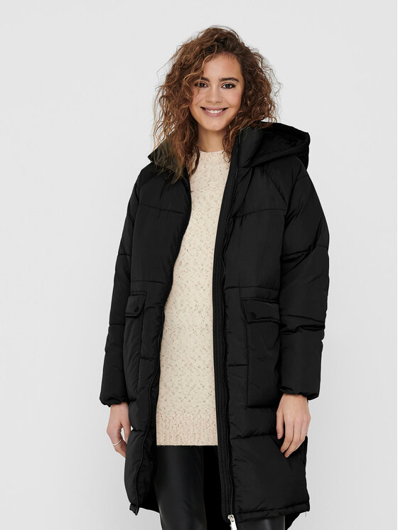 ONLY ONLY Télikabát 15160167 Fekete Relaxed Fit
