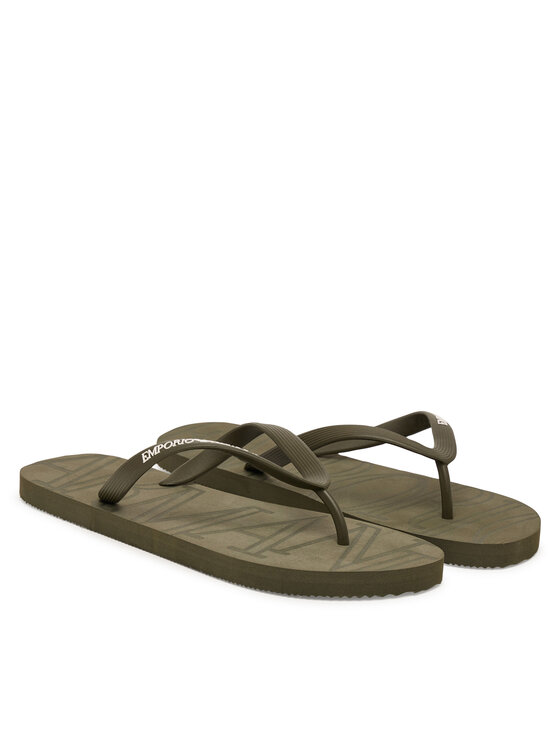 Emporio Armani Emporio Armani Žabky EX000041 AF22188 M7170 Tmavě zelená