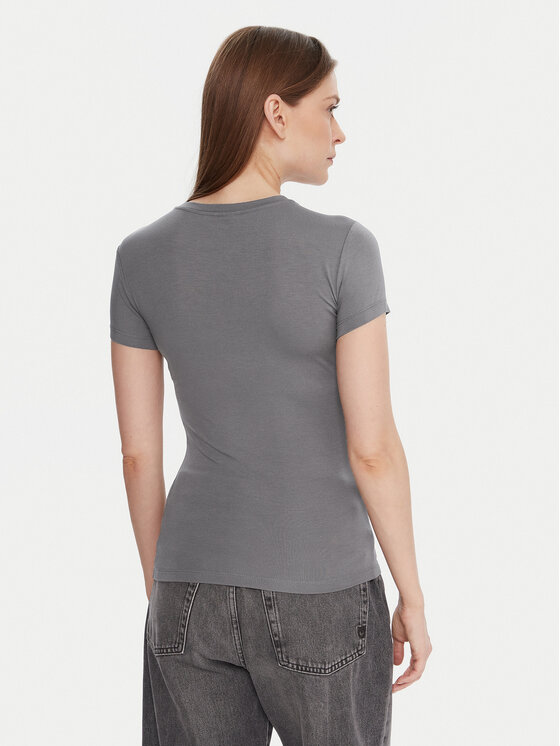 Gina Tricot Gina Tricot Футболка 21287 Сірий Slim Fit