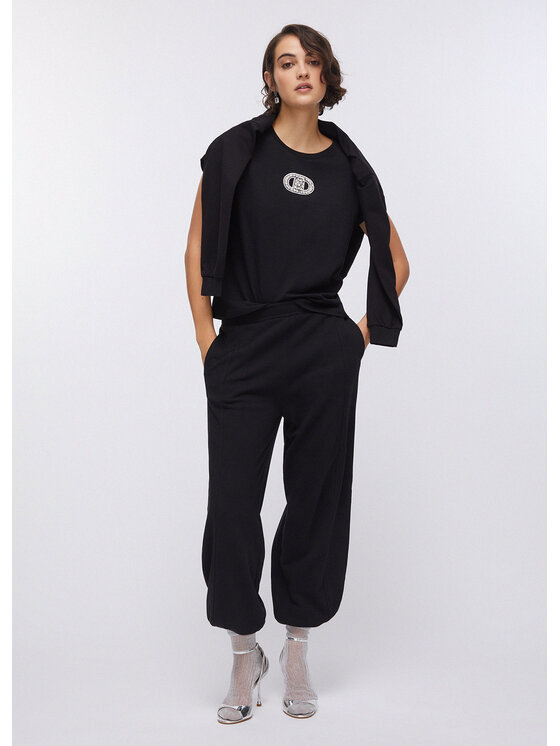Liu Jo Liu Jo Spodnie materiałowe TA6032FS00222222 Czarny Regular Fit