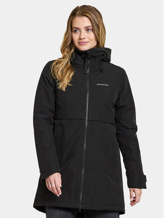 Didriksons Parka Helle 504301 Melns Regular Fit